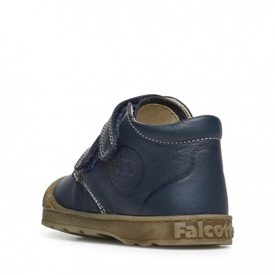 Ragazzo FALCOTTO | Falcotto Labloom Vl - Scarpe Da Ginnastica In Pelle - Blu Scuro