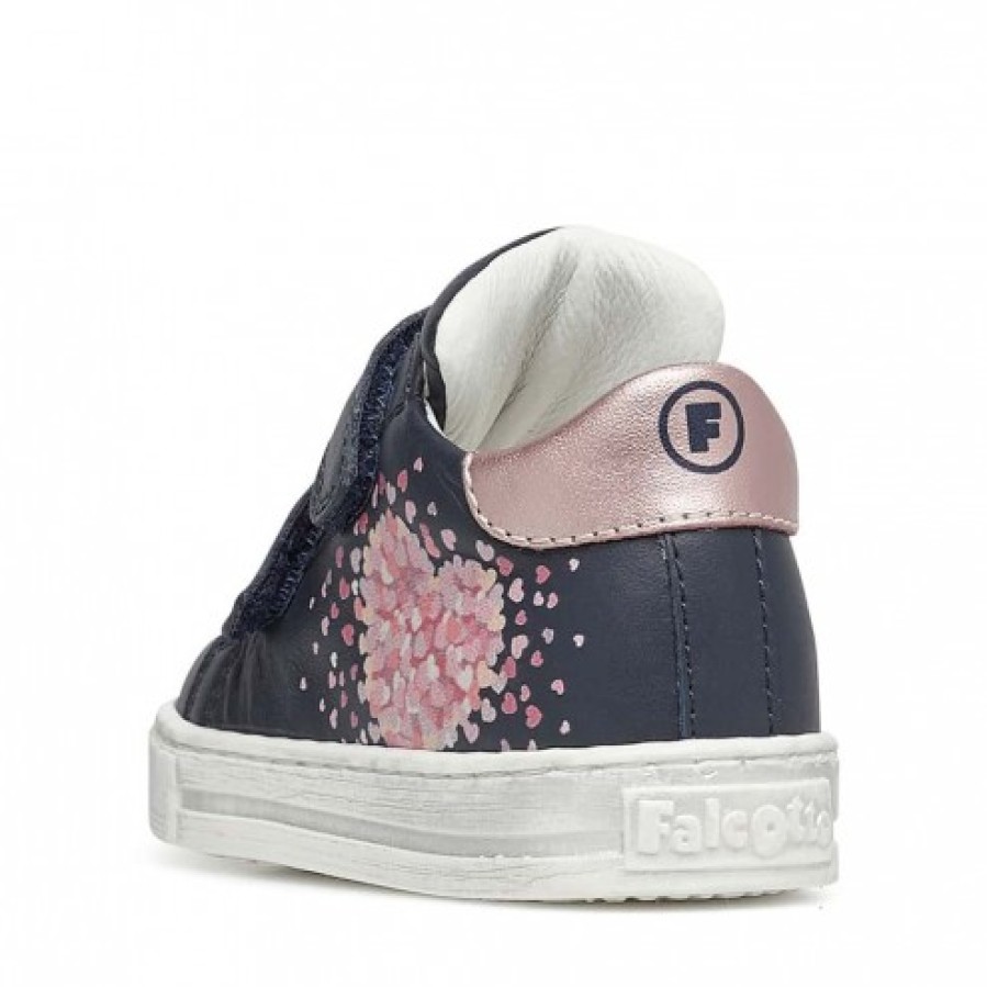 Ragazza FALCOTTO | Falcotto Corrason Vl - Sneakers In Pelle - Blu Navy-Rosa