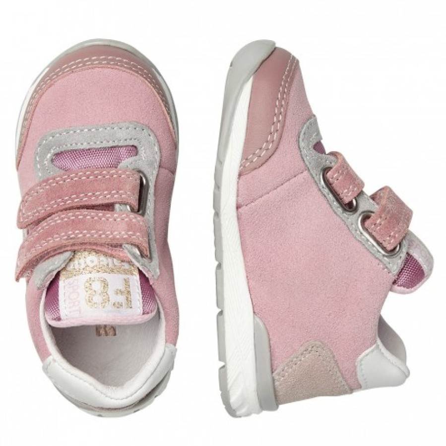 Ragazza FALCOTTO | Falcotto Nuovo Ferdi Vl. - Sneakers Sportive In Pelle E Tessuto Tecnico - Rosa