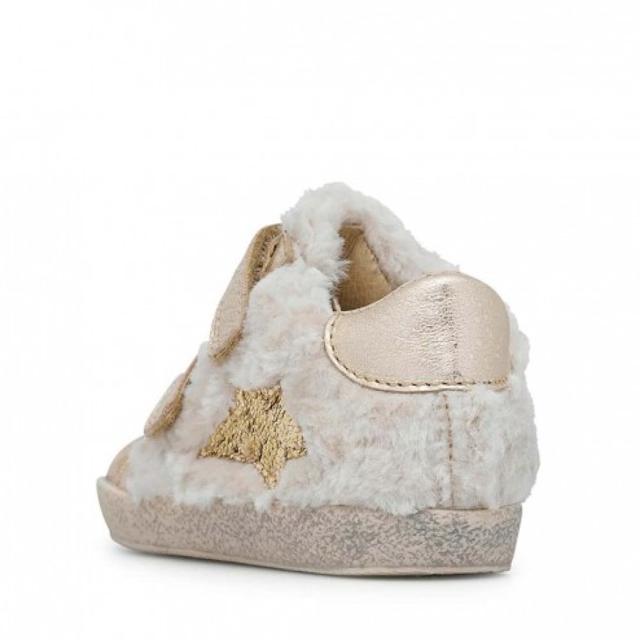 Ragazza FALCOTTO | Falcotto Alnoite High Vl - Sneakers In Pelle E Lana - Platino-Beige