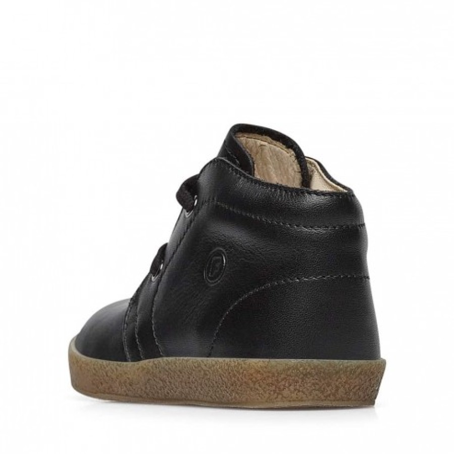 Ragazza FALCOTTO | Falcotto Conte - Scarpe Stringate In Pelle Nappa - Nero