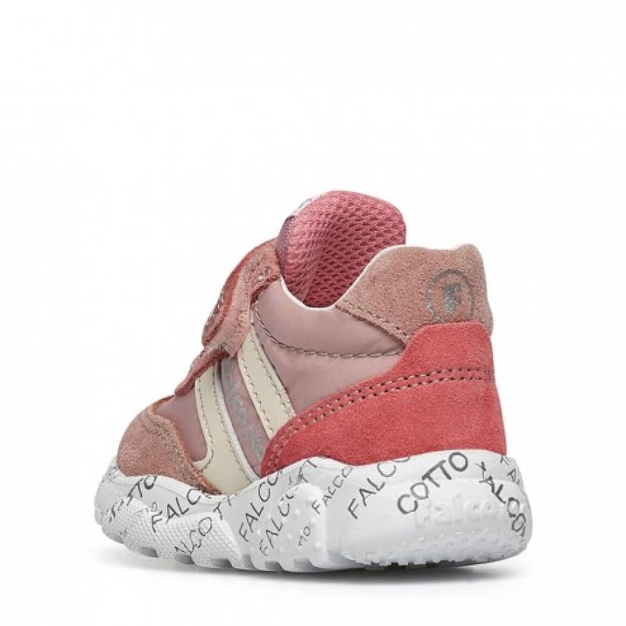 Ragazza FALCOTTO | Falcotto Amantea Elastico Vl. - Sneakers In Pelle Scamosciata E Tessuto Tecnico - Rosa