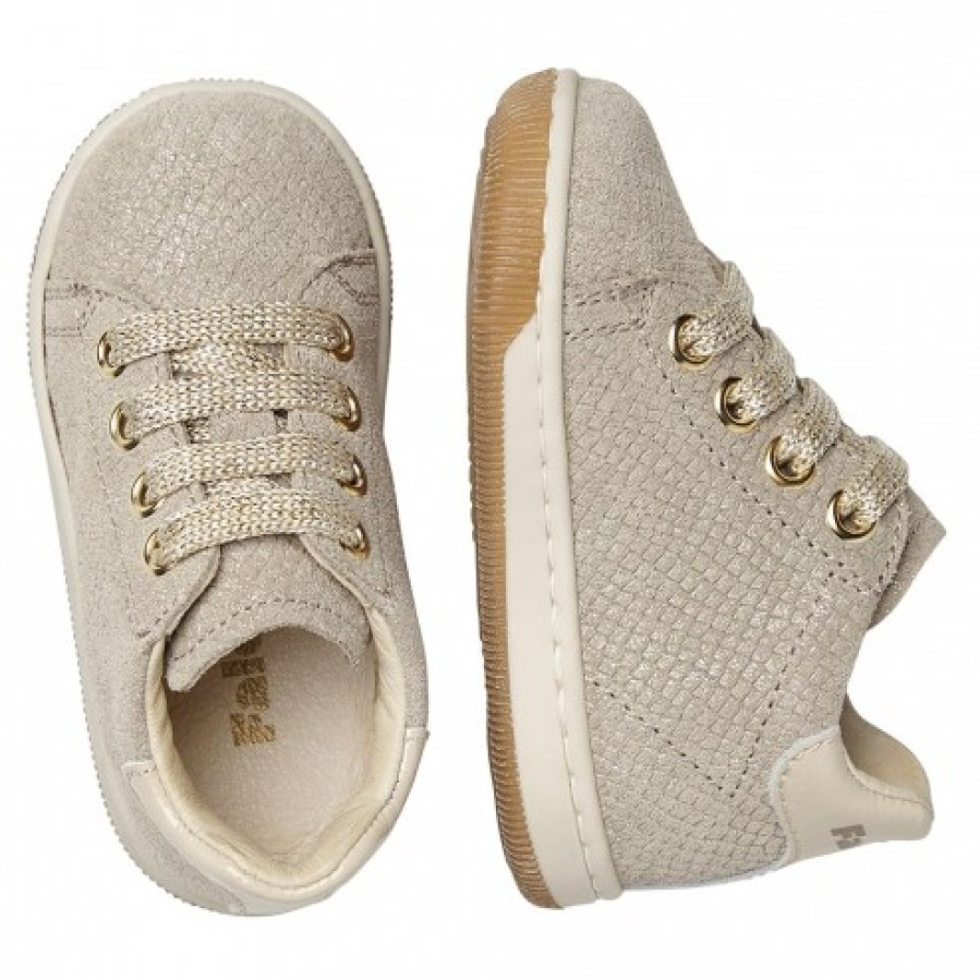 Ragazza FALCOTTO | Falcotto Adam - Sneakers In Pelle Scamosciata - Platino