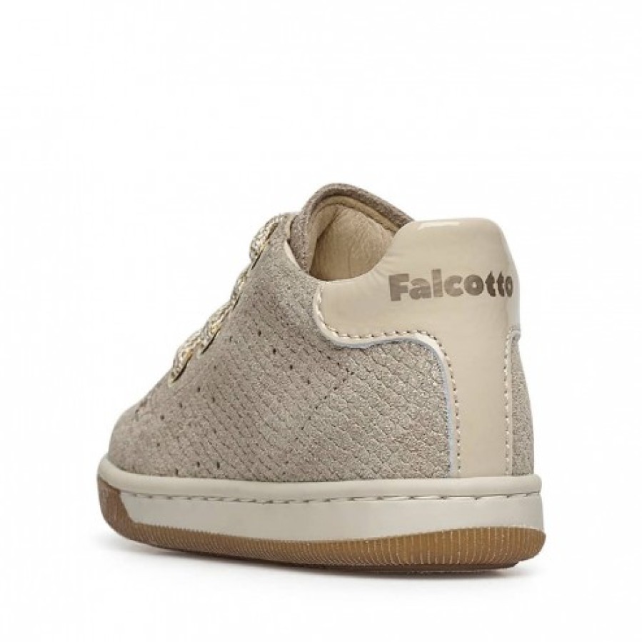 Ragazza FALCOTTO | Falcotto Adam - Sneakers In Pelle Scamosciata - Platino