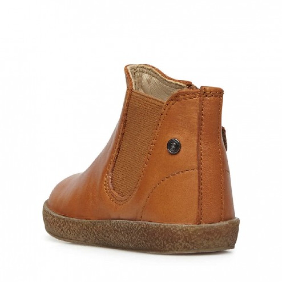 Ragazzo FALCOTTO | Falcotto Calvin - Stivaletto Beatle Con Zip - Cognac