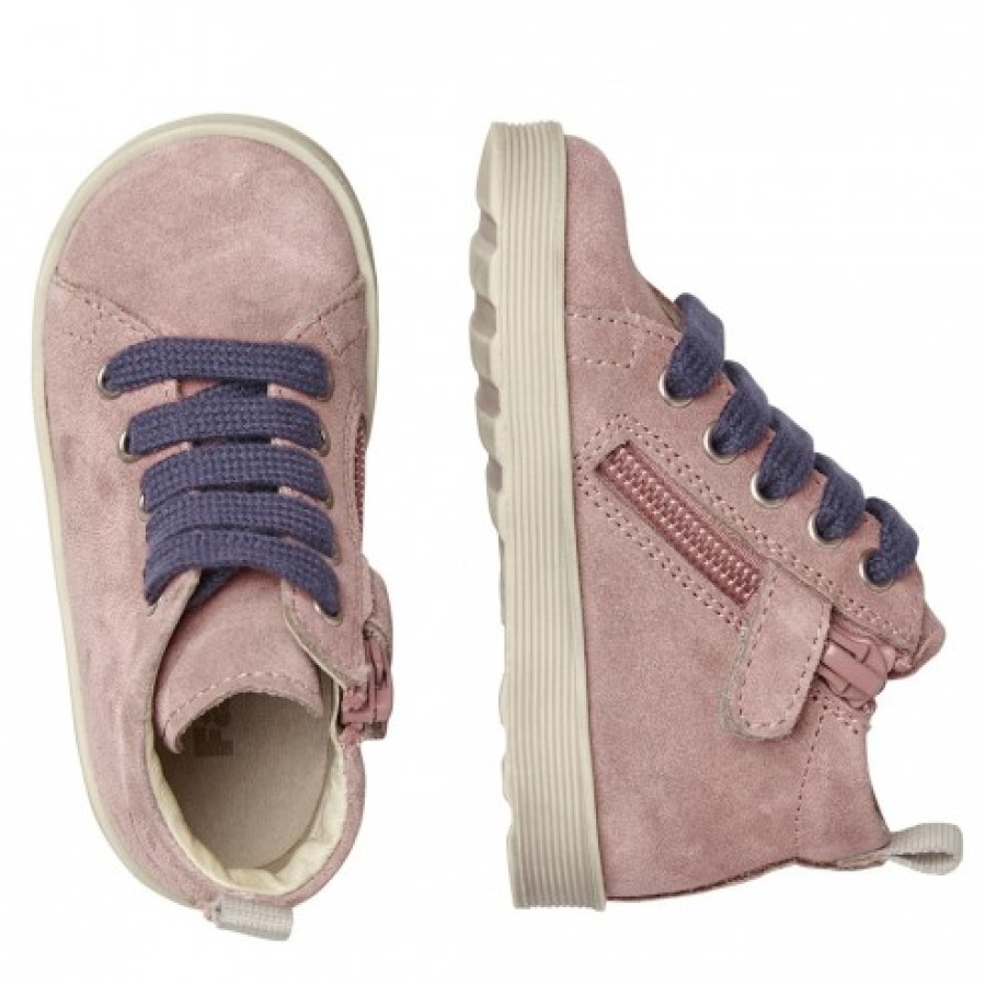 Ragazza FALCOTTO | Falcotto Evaert Zip - Scarpe In Pelle Scamosciata - Rosa-Viola