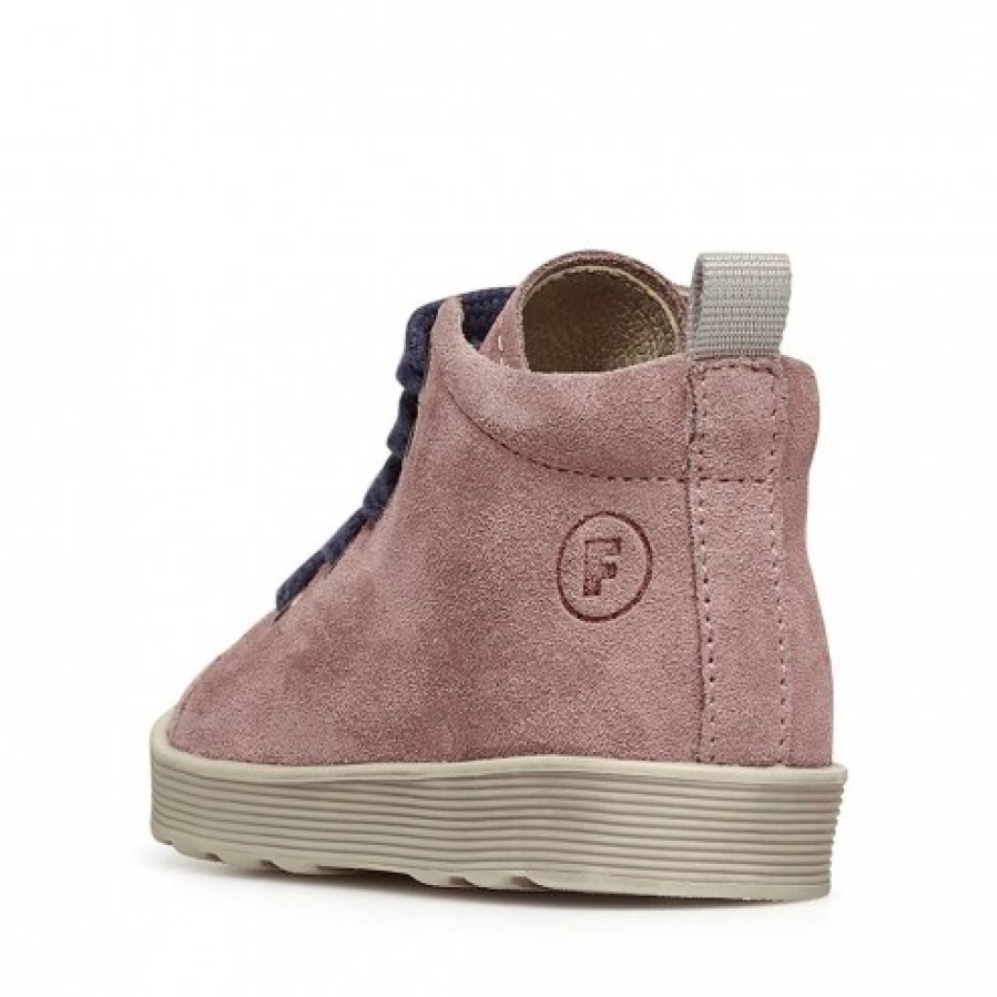 Ragazza FALCOTTO | Falcotto Evaert Zip - Scarpe In Pelle Scamosciata - Rosa-Viola