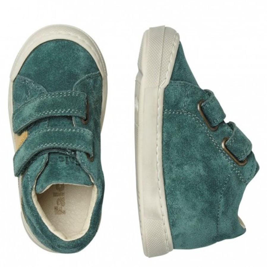 Ragazzo FALCOTTO | Falcotto Gazer Vl - Sneakers In Pelle E Pelle Scamosciata - Verde