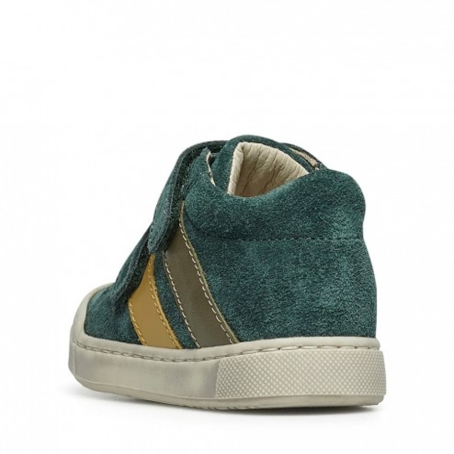 Ragazzo FALCOTTO | Falcotto Gazer Vl - Sneakers In Pelle E Pelle Scamosciata - Verde