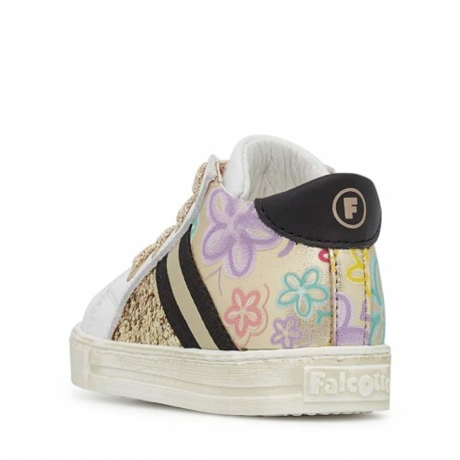 Ragazza FALCOTTO | Falcotto Mimty - Sneakers In Pelle - Bianco-Platino