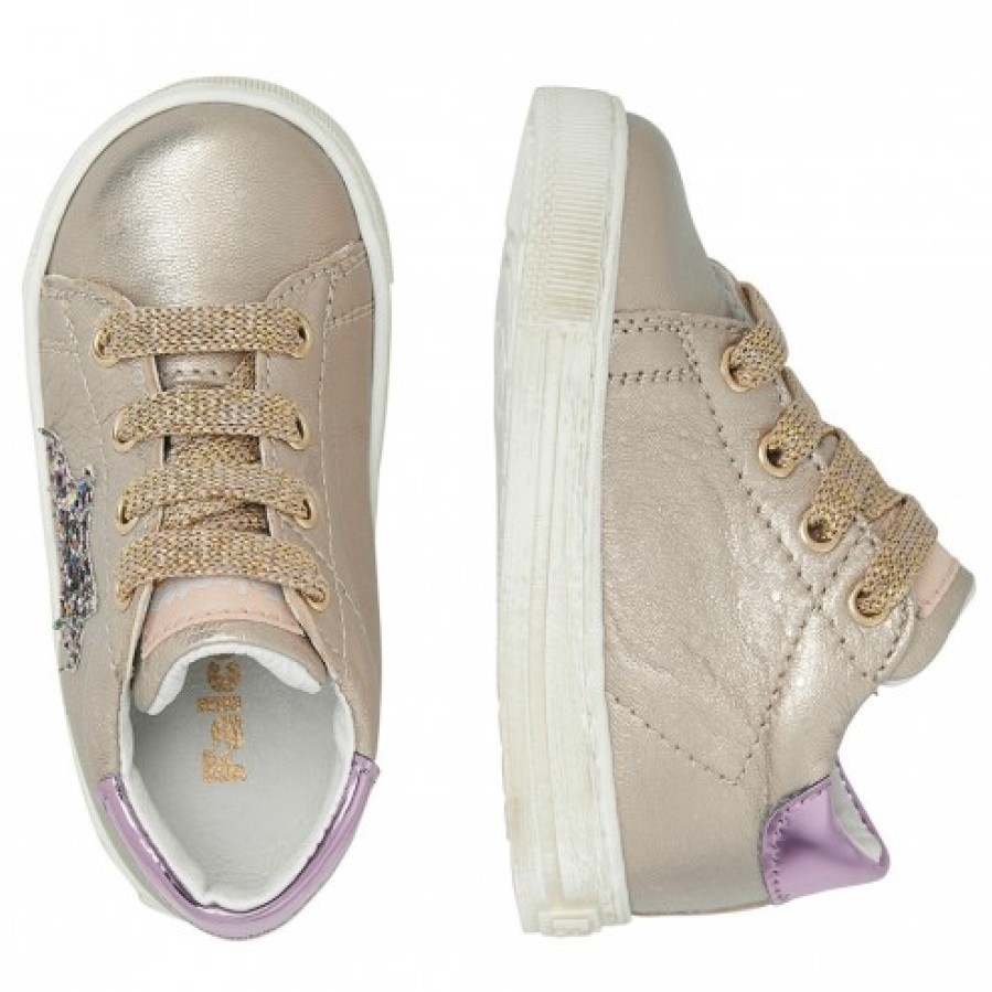 Ragazza FALCOTTO | Falcotto Sasha - Sneakers In Pelle Laminata - Noce